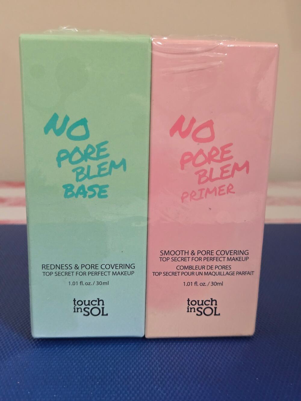 Touch in Sol No Pore Blem Base & Primer- New and Sealed Exp 8/26